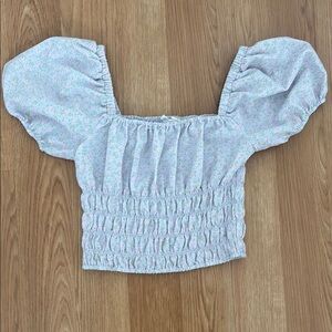 Floral Puff Sleeve Top